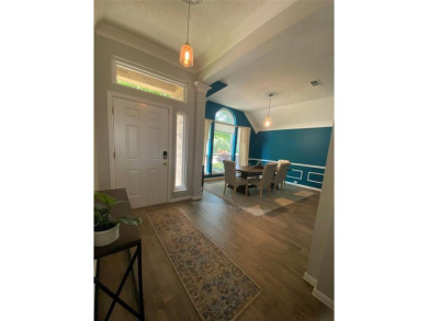 This single-story home, situated in a cul-de-sac, features three on The Golf Club at Fossil Creek in Texas - for sale on GolfHomes.com, golf home, golf lot