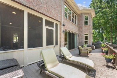 Stunning 5700 SF custom home on private wooded lot overlooking on Skybrook Golf Club in North Carolina - for sale on GolfHomes.com, golf home, golf lot