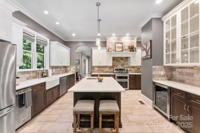 Stunning 5700 SF custom home on private wooded lot overlooking on Skybrook Golf Club in North Carolina - for sale on GolfHomes.com, golf home, golf lot
