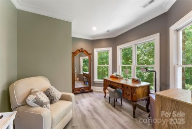 Stunning 5700 SF custom home on private wooded lot overlooking on Skybrook Golf Club in North Carolina - for sale on GolfHomes.com, golf home, golf lot
