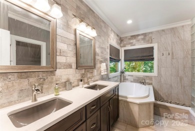 Stunning 5700 SF custom home on private wooded lot overlooking on Skybrook Golf Club in North Carolina - for sale on GolfHomes.com, golf home, golf lot