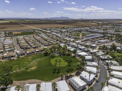 Welcome to your own private retreat in this stunning 1 bedroom on Palm Creek Golf and RV Resort in Arizona - for sale on GolfHomes.com, golf home, golf lot