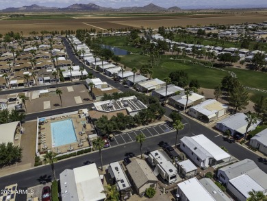 Welcome to your own private retreat in this stunning 1 bedroom on Palm Creek Golf and RV Resort in Arizona - for sale on GolfHomes.com, golf home, golf lot