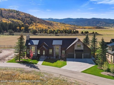 Discover elevated mountain living in this brand-new custom home on Teton Reserve in Idaho - for sale on GolfHomes.com, golf home, golf lot