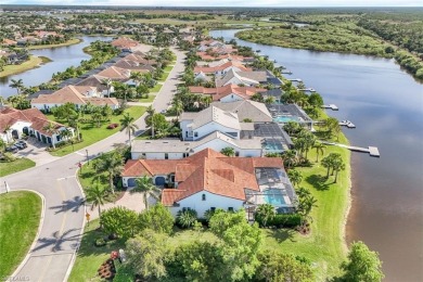 A RARE riverfront GEM with tranquil preserve, sunset views and on The Golf Club At Fiddlers Creek in Florida - for sale on GolfHomes.com, golf home, golf lot