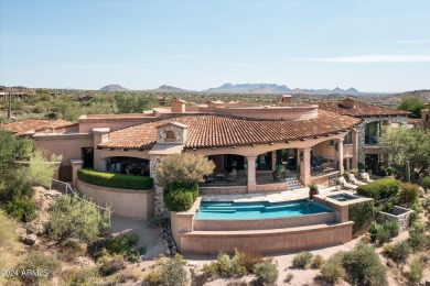 Splendid Mediterranean estate home in Desert Mountain's on Desert Mountain Club - Apache Golf Course in Arizona - for sale on GolfHomes.com, golf home, golf lot