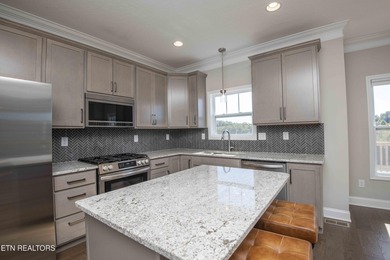 Mountain and golf course view home in The Preserve, a lake-front on The Preserve 9 Hole Golf Course in Tennessee - for sale on GolfHomes.com, golf home, golf lot