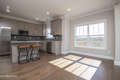 Mountain and golf course view home in The Preserve, a lake-front on The Preserve 9 Hole Golf Course in Tennessee - for sale on GolfHomes.com, golf home, golf lot