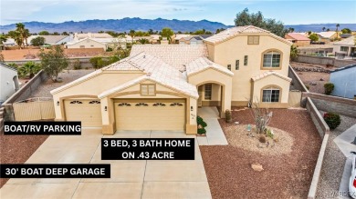 CUSTOM 3 BEDROOM, 3 BATH HOME NESTLED ON .43 ACRE LOT WITH BOAT on Desert Lakes Golf Course in Arizona - for sale on GolfHomes.com, golf home, golf lot