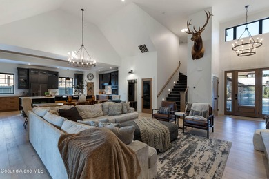 Designed for modern living, this custom craftsman home built in on Hayden Lake Country Club in Idaho - for sale on GolfHomes.com, golf home, golf lot