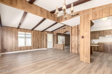 Don't miss this adorable 2-bedroom mobile home in Apache Wells! on Apache Wells Country Club in Arizona - for sale on GolfHomes.com, golf home, golf lot