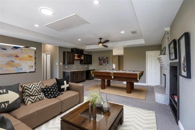 WOW! This home backs to a private creek, a huge deck that will on Eagle Mountain Country Club  in Texas - for sale on GolfHomes.com, golf home, golf lot