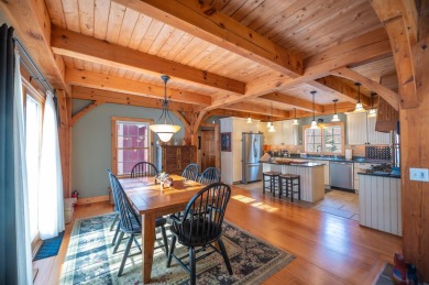 This spectacular Post & Beam home is located just off the 13th on Mount Snow Golf Club in Vermont - for sale on GolfHomes.com, golf home, golf lot