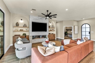 Fully reimagined single-story home offers refined living in a on Highland Falls Golf Club in Nevada - for sale on GolfHomes.com, golf home, golf lot