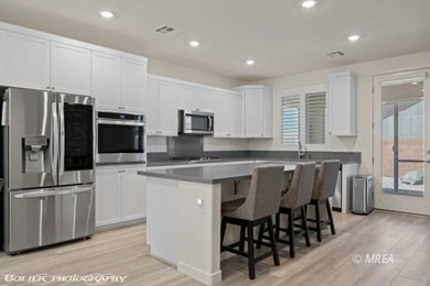 Built in 2023, this contemporary modern home in Montrose on Wolf Creek At Paradise Canyon in Nevada - for sale on GolfHomes.com, golf home, golf lot