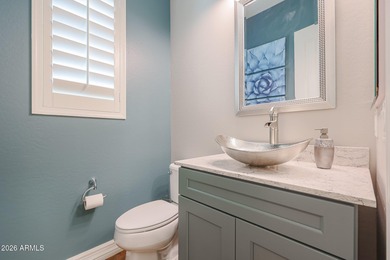 This exceptional energy-efficient 4-bedroom, 3.5-bath home with on Estrella Mountain Ranch Golf Course in Arizona - for sale on GolfHomes.com, golf home, golf lot