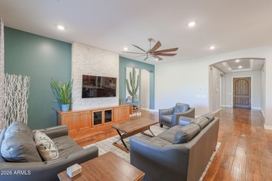 This exceptional energy-efficient 4-bedroom, 3.5-bath home with on Estrella Mountain Ranch Golf Course in Arizona - for sale on GolfHomes.com, golf home, golf lot