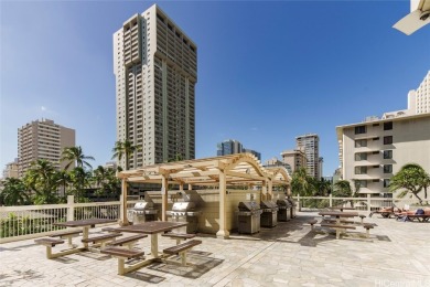Furnished studio with 2 beds and kitchenette, large lanai with on Ala Wai Golf Course in Hawaii - for sale on GolfHomes.com, golf home, golf lot