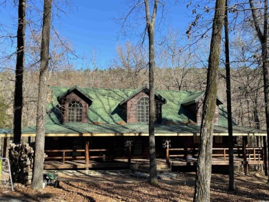 This is a true custom hand-stripped massive oak log home w/metal on Indian Hills Country Club in Arkansas - for sale on GolfHomes.com, golf home, golf lot