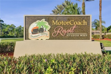 Turnkey RV Lot with Premium Tiki and Lake Views! Enjoy on Motorcoach Resort Golf Course in Florida - for sale on GolfHomes.com, golf home, golf lot