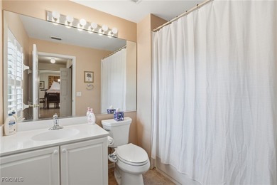 Begin your day with coffee on the newly screened lanai on Colonial Country Club in Florida - for sale on GolfHomes.com, golf home, golf lot