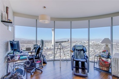 Stunning 2 bed/2 bath plus den unit atop the 39th floor of on Las Vegas Country Club in Nevada - for sale on GolfHomes.com, golf home, golf lot