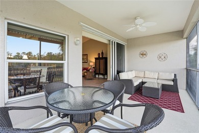 Begin your day with coffee on the newly screened lanai on Colonial Country Club in Florida - for sale on GolfHomes.com, golf home, golf lot