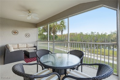 Begin your day with coffee on the newly screened lanai on Colonial Country Club in Florida - for sale on GolfHomes.com, golf home, golf lot