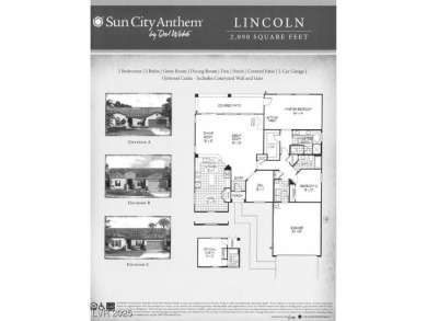 Highly sought-after Lincoln Floor Plan with Detached Casita! on Revere Golf Club in Nevada - for sale on GolfHomes.com, golf home, golf lot