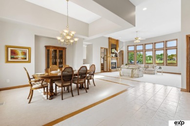 Luxury meets comfort in this stunning custom brick ranch backing on Tiburon Golf Club in Nebraska - for sale on GolfHomes.com, golf home, golf lot