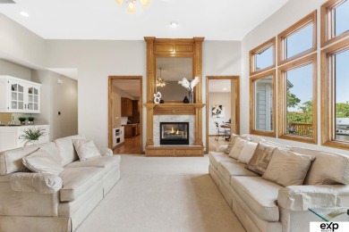 Luxury meets comfort in this stunning custom brick ranch backing on Tiburon Golf Club in Nebraska - for sale on GolfHomes.com, golf home, golf lot