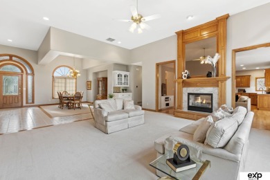 Luxury meets comfort in this stunning custom brick ranch backing on Tiburon Golf Club in Nebraska - for sale on GolfHomes.com, golf home, golf lot