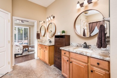 Discover elegance and luxury combined in this stunning 3 bedroom on Corte Bella Golf Club in Arizona - for sale on GolfHomes.com, golf home, golf lot
