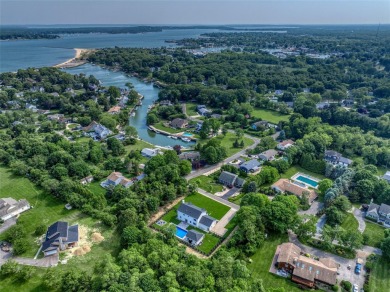 Brand-New Coastal Retreat with Pool, Pool House & Deeded Bay on Islands End Golf and Country Club, Inc. in New York - for sale on GolfHomes.com, golf home, golf lot