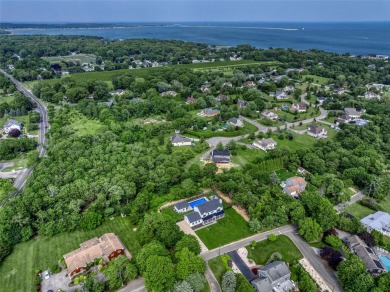 Brand-New Coastal Retreat with Pool, Pool House & Deeded Bay on Islands End Golf and Country Club, Inc. in New York - for sale on GolfHomes.com, golf home, golf lot