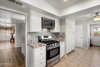 Extremely clean and well-maintained, this single-story block on Sun City Lakes West and East in Arizona - for sale on GolfHomes.com, golf home, golf lot