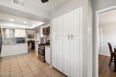 Extremely clean and well-maintained, this single-story block on Sun City Lakes West and East in Arizona - for sale on GolfHomes.com, golf home, golf lot