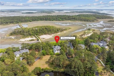 Relaxed Low Country elegance describes this 5BR/5.5BA home in on Colleton River Plantation Club in South Carolina - for sale on GolfHomes.com, golf home, golf lot