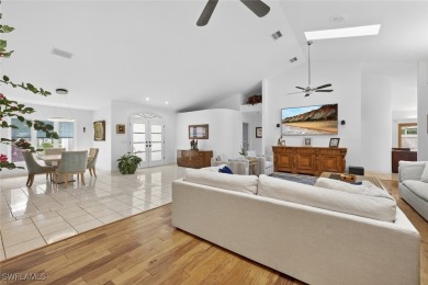 This stunning 3-bedroom, 3-bath residence den or bonus room on Fiddlesticks Country Club in Florida - for sale on GolfHomes.com, golf home, golf lot