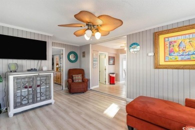 Bright  cheery 2BR/1BA beach cottage, 2024 ROOF  HVAC. Located on Prestwick Country Club in South Carolina - for sale on GolfHomes.com, golf home, golf lot