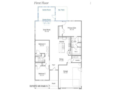 Experience the ease of single-level living in the Somerset III on Green Hills Golf Course in North Carolina - for sale on GolfHomes.com, golf home, golf lot