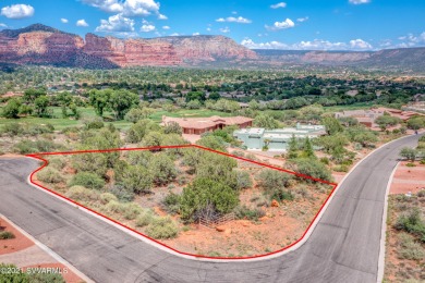 Prestigious Sedona Golf Resort Custom Building Site. Corner lot on Sedona Golf Resort in Arizona - for sale on GolfHomes.com, golf home, golf lot