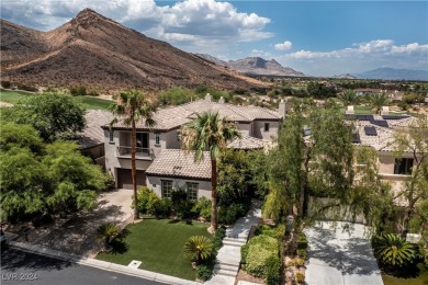 Guard-gated 2-story w/unobstructed views of the 5th & 14th on Red Rock Country Club in Nevada - for sale on GolfHomes.com, golf home, golf lot