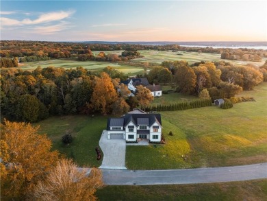 This stunning new-construction home mixes contemporary flair on Newport National Golf Club in Rhode Island - for sale on GolfHomes.com, golf home, golf lot