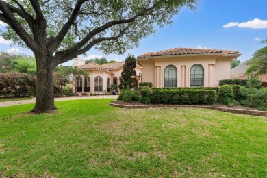 Welcome to this stunning Mediterranean-inspired retreat located on Hackberry Creek Country Club in Texas - for sale on GolfHomes.com, golf home, golf lot