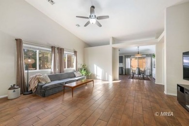 Private backyard with turf and a covered patio in the desirable on CasaBlanca Resort and Casino in Nevada - for sale on GolfHomes.com, golf home, golf lot