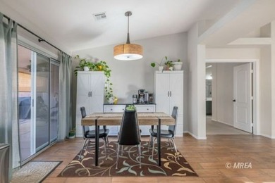 Private backyard with turf and a covered patio in the desirable on CasaBlanca Resort and Casino in Nevada - for sale on GolfHomes.com, golf home, golf lot