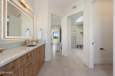 Discover Modern Desert Luxury, set on a private 1.52-ACRE on The Country Club At DC Ranch in Arizona - for sale on GolfHomes.com, golf home, golf lot