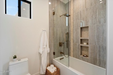 Discover Modern Desert Luxury, set on a private 1.52-ACRE on The Country Club At DC Ranch in Arizona - for sale on GolfHomes.com, golf home, golf lot