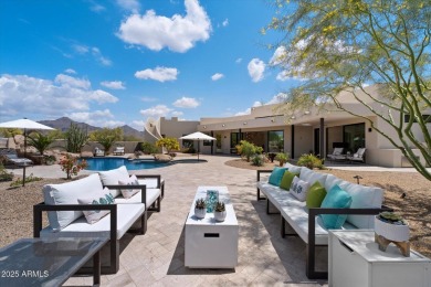 Discover Modern Desert Luxury, set on a private 1.52-ACRE on The Country Club At DC Ranch in Arizona - for sale on GolfHomes.com, golf home, golf lot